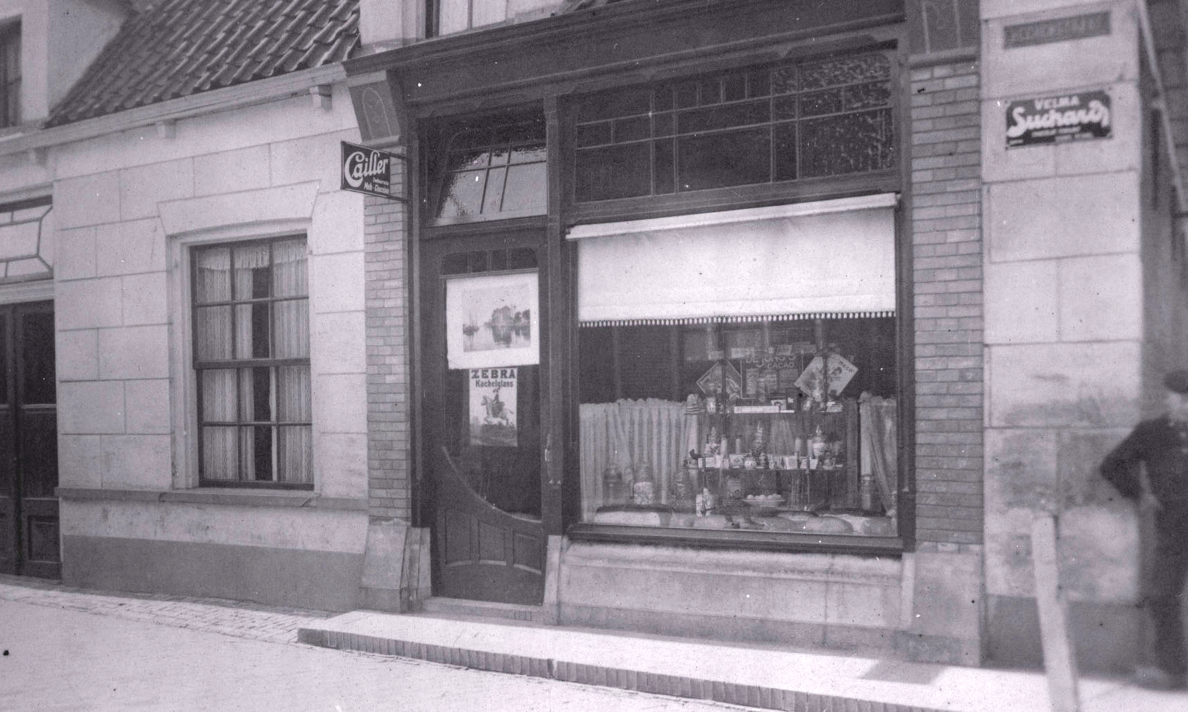 De eerste winkel van de familie aan de Herenstraat